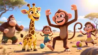 Joey the Giraffe&rsquo;s Giggly Day | Fun Kids Song 🌈💛 Nursery Rhymes & Animated Songs