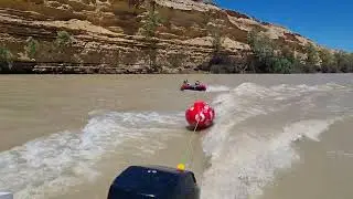 wow watersports tow bobber with axis switch 2 person tube
