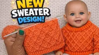 Easy Sweater Knitting Pattern 👕 | Two needles Step by Step Tutorial for Beginners