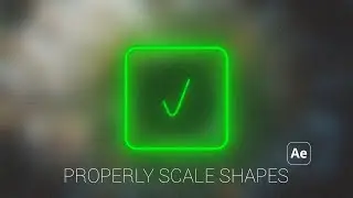 Quick Tips: Properly Scale Shapes In After Effects