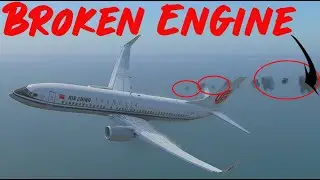 Forced Emergency Landing Due To Airplane Caught on Fire During the Flight X Plane 12