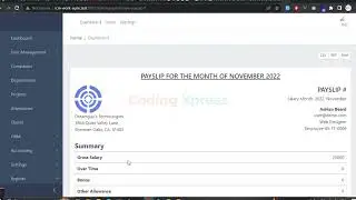 Laravel HRM Payroll Salary Generator System Demo Project | Laravel HRM Project | Coding Xpress
