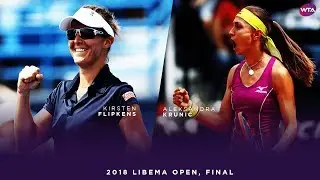 Kirsten Flipkens vs. Aleksandra Krunic | 2018 Libema Open Final | WTA Highlights