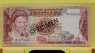 A Specimen set of Swaziland