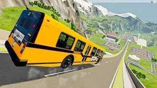 Cars vs Big Ramp Jump BeamNG Drive Extreme Car Crashes 😱😱