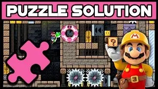 Super Mario Maker - One Screen Puzzle Walkthrough [#16] - Mysterious Yoshi
