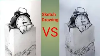 Alarm clock sketch Drawing ⏰⏰⏰⏰