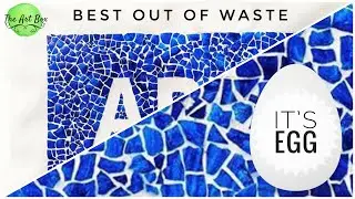 MOSAIC ART - Best out of waste creative ideas with Egg Shell