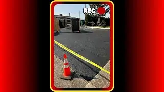 How To Paint Garbage Enclosure Fence Black, Asphalt Striping For ADA Parking Spot & Sealcoating
