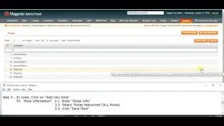 creating an inventory roles and assigned it to user in Magento