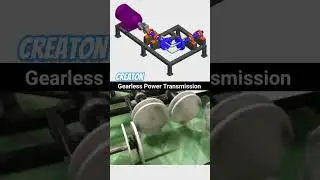 Gearless power transmission #gears #3d #blender #viralvideo