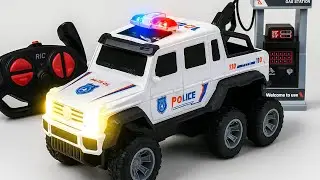 [ASMR Unboxing] EPIC RC 6x6 Police Off-Road Truck, Stunt Drift Car & Excavator | Pure RC Sounds
