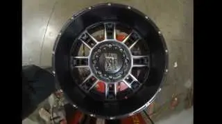 KMC XD Series Truck Wheels Riot 809 Black Machined