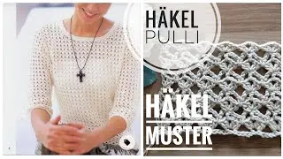 221. Sommerpulli häkeln/ Пуловер крючком