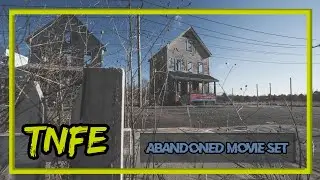 Exploring a movie set in the middle of an abandoned airfield