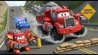 The Runaway Dump Truck! │ Physics of Momentum & Braking 🚛 💨 | Robocar Poli | Kids Cartoons