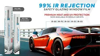 All New ULTRASHIELDX Safety Glazing Window Film | 99% IR Rejection | Single Car Kits Available