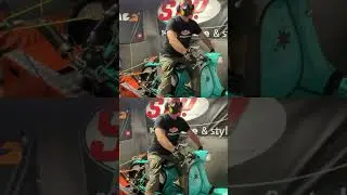 40bhp Lambretta RB252 on Scooterotica Dyno -DT Pipe & 5 Speed box. #lambretta #dyno #vespa #scooter