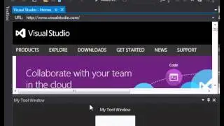 Open web page in VisualStudio