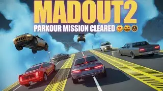How to Clear MadOut2 Parkour Mission 😱🔥 | 5 Vehicles Challenge | Extreme Gameplay #madout2 #gta