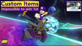 Mario Kart 8 Deluxe DLC Wave 3 - Custom Items - Rainbow Road - Moon Cup
