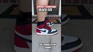 Jordan 1 Black Toe reimagined! Full review on my channel. #jordan #jordan1 #blacktoe #review