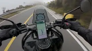 Riding Nevado del Ruiz 🇨🇴 | High-Altitude Motorcycle POV (No Music,)Into the Clouds