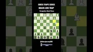 Chess Traps  - Noahs Ark Trap | with black pieces perspective #chessshorts #NoahsArkTrap