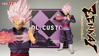 DL Reversion 再版 桃红黑悟空头雕配件包 DL CUSTOM Black Goku Super Saiyan Rose