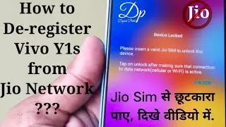 Insert Valid Jio Sim to unlock this device | Unlock Vivo Y21 Y1s | Full Process