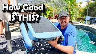 BEATBOT ISKIM ULTRA ROBOTIC POOL SKIMMER Review | Effortless Clean | Doug and Niki