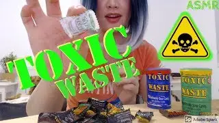 TOXIC WASTE EXTREME SOUR CANDY CHALLENGE *CRUNCHING HARD CANDY SOUNDS* ASMR SOFT Talking