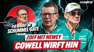 Newey-Zoff eskaliert! Cowell wirft hin &ndash; Aston Martin & McLaren pr&auml;sentieren, FIA bricht Schweigen
