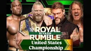 C- Brock Lesnar VS Bobby Lashley VS Edge VS Chris Jericho | United state championship Match | WWE |