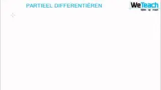 WeTeach - Partieel differentiëren