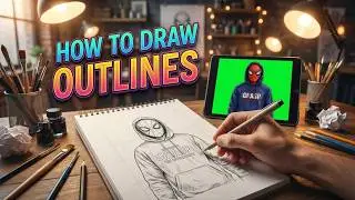 How to draw outline | How to make portraits | Cart of arts | #art #tutorial #arttutorial #arttips