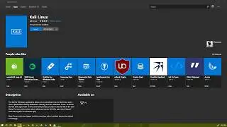 Install Kali Linux On Windows via Microsoft Store