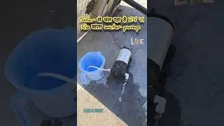 #shorts | 24 volt dc ro water pump was run by connecting two small panels.