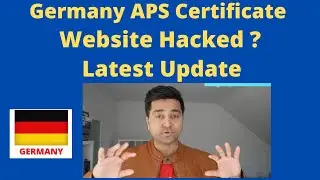 Germany APS CERTIFICATE Website Hacked | New Update | Study in Germany | Student visa | Appointment