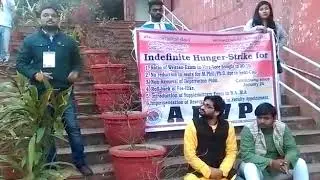Mayur Patel Representing ABVP-CUG at JNU 2017 for the protest of phd viva issue