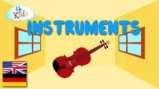 Bilingual Musical Instruments Learning Video for Children and Toddlers (german-english)