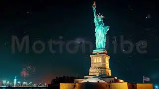 Independence Day, Holiday Lights, Symbol of Freedom, Festive Fireworks, 4 July, Animated Background