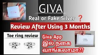 GIVA silver jewellery Review | Online Jewellery review | Toe ring  | how to order tamil