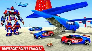 US Police Car Robot Transform: Police Car Robot Transportation Game 2021 - Android Gameplay