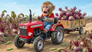😨🐛 Little Monkey Discovers the Worms' Plot &mdash; The Battle to Save the Beetroot Field!