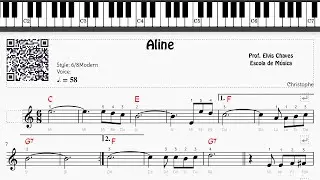 🎼 Aline - 240 - Tutorial Partitura Fácil 2