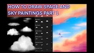 PROCREATE DRAWING - How to draw space and sky paintings - Part 1