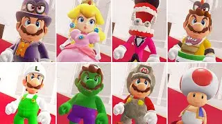 Super Mario Odyssey - All new Playable Characteres [2024] (HD)