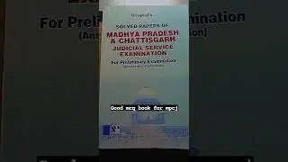 Good mcq book 📖  for mpcj (madhya pradesh civil judge)@jeetkeshorts01 @YouTube