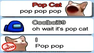 Pop Cat In Among Us